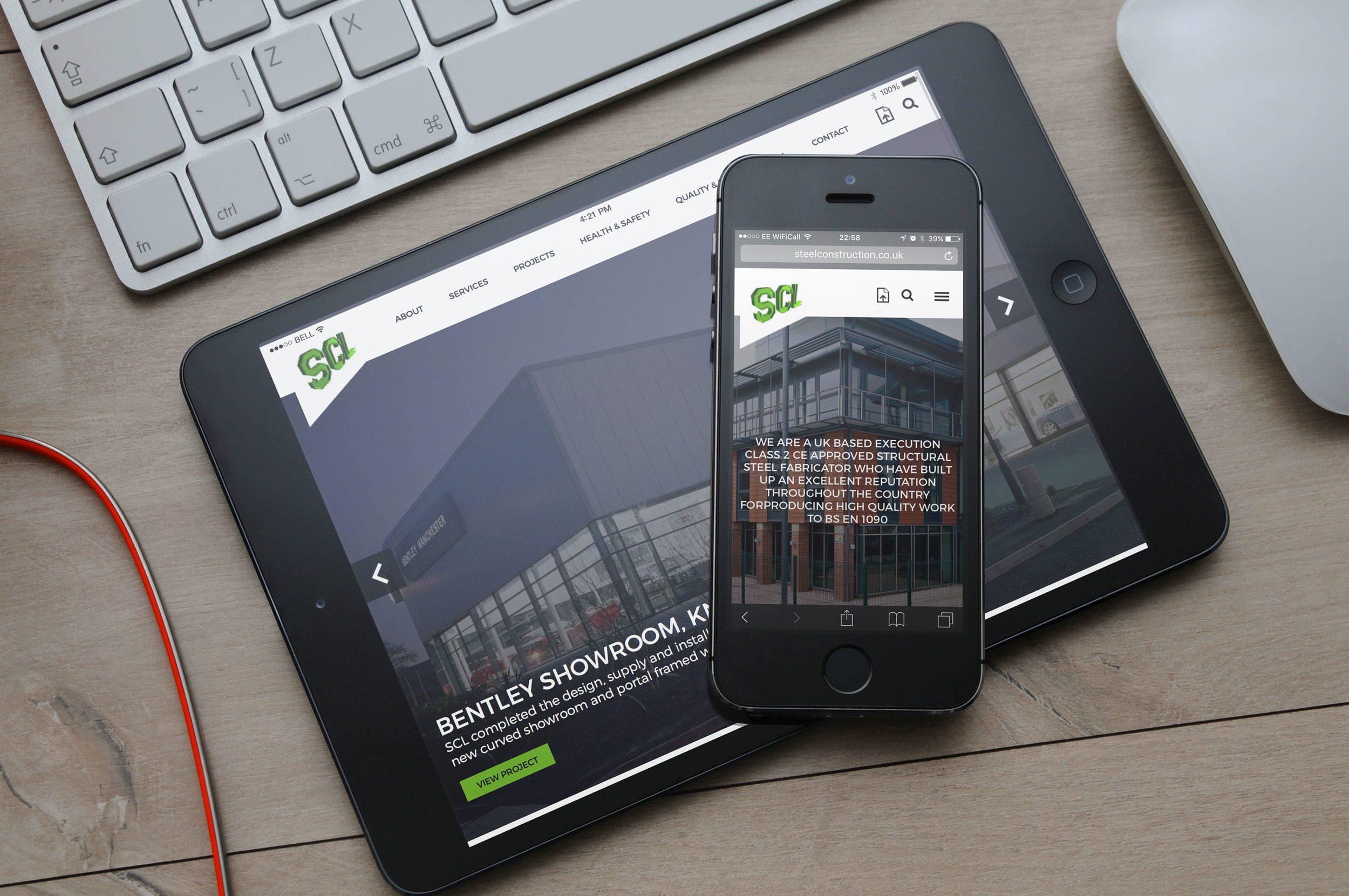 Responsive Website for Coventry-based Steel Construction Ltd